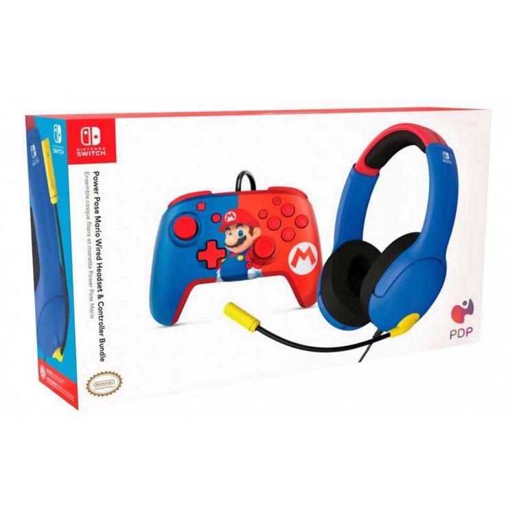 PDP Pacchetto accessori Super Mario Bros Rematch e Airlite LVL40 per Switch