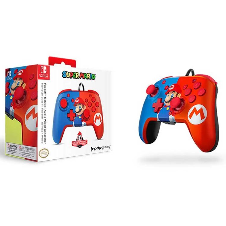 PDP Controller per Nintendo Switch Faceoff Deluxe Super Mario