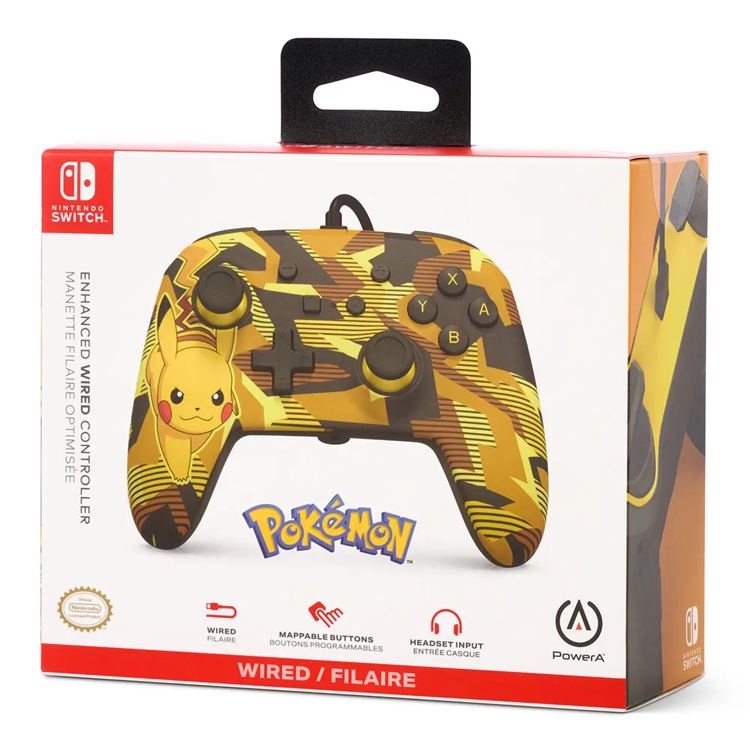 Powera Controller per Nintendo Switch Storm Pikachu