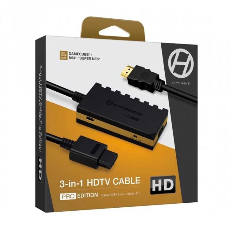 Hyperkin gaming Cavo Pro Edition HDTV Gamecube N64 NES 3 in 1