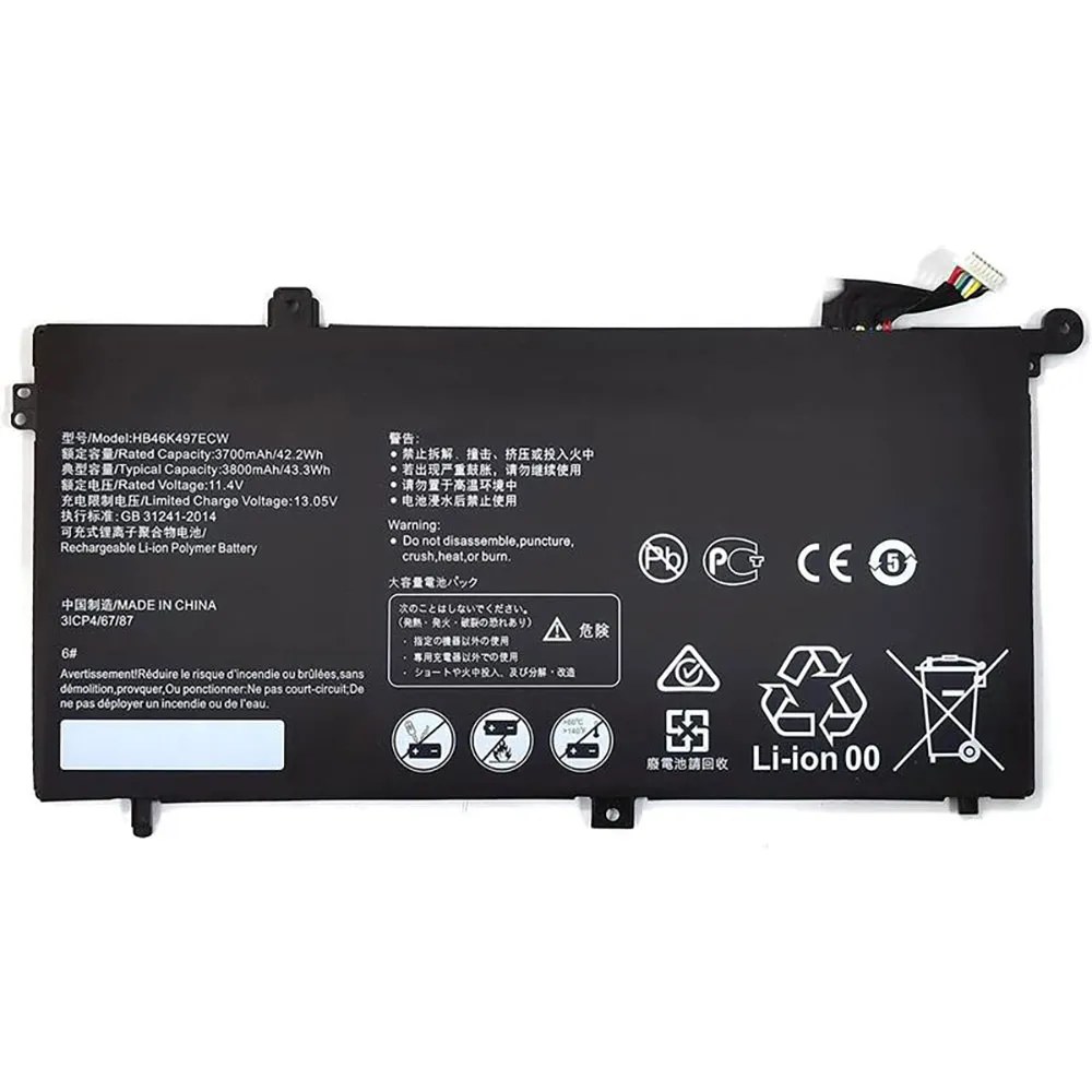 Generico Batteria di ricambio per laptop Huawei matebook D Pl W09 Pl W19 Pl W29 mrc W00 mrc W60