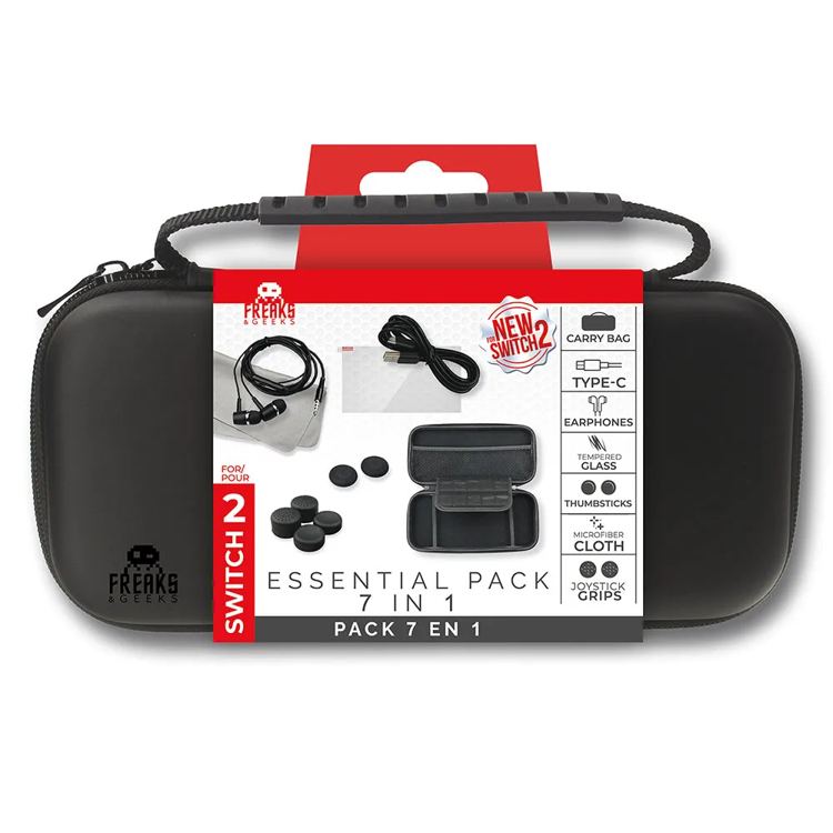 Freaks and geeks Cover Switch 2 Accessories : 7in1 carry bag kit