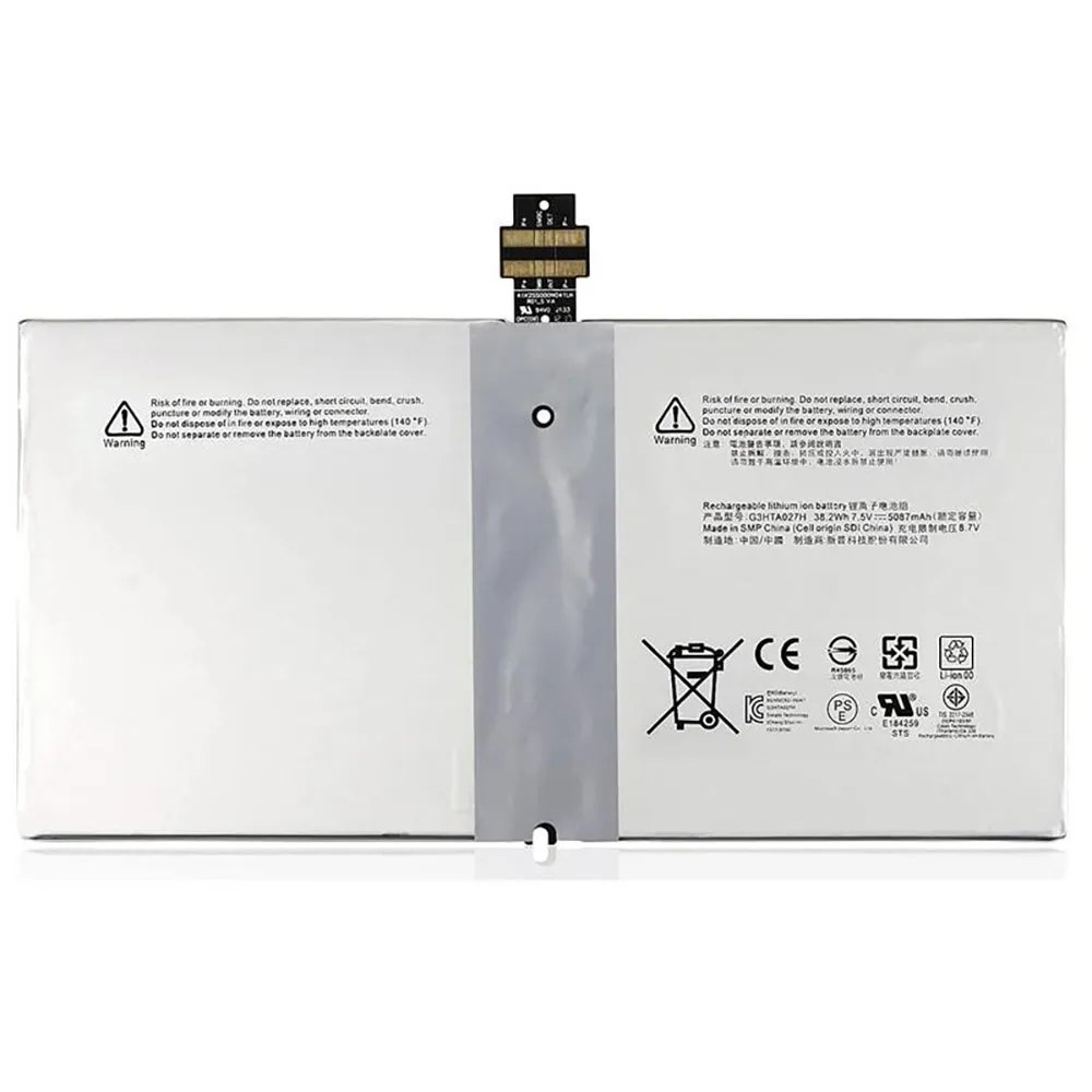 Generico Batteria di ricambio per laptop Microsoft Surface Pro 4 1724 G3Hta027H Dynr01