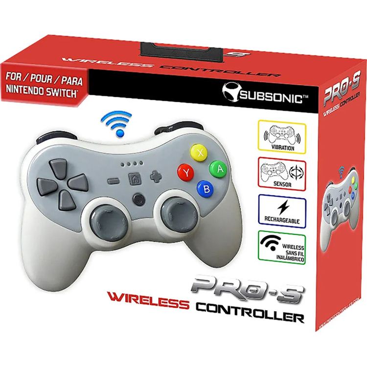 Subsonic Gamepad wireless per Nintendo Switch Pro-S Retro SNES