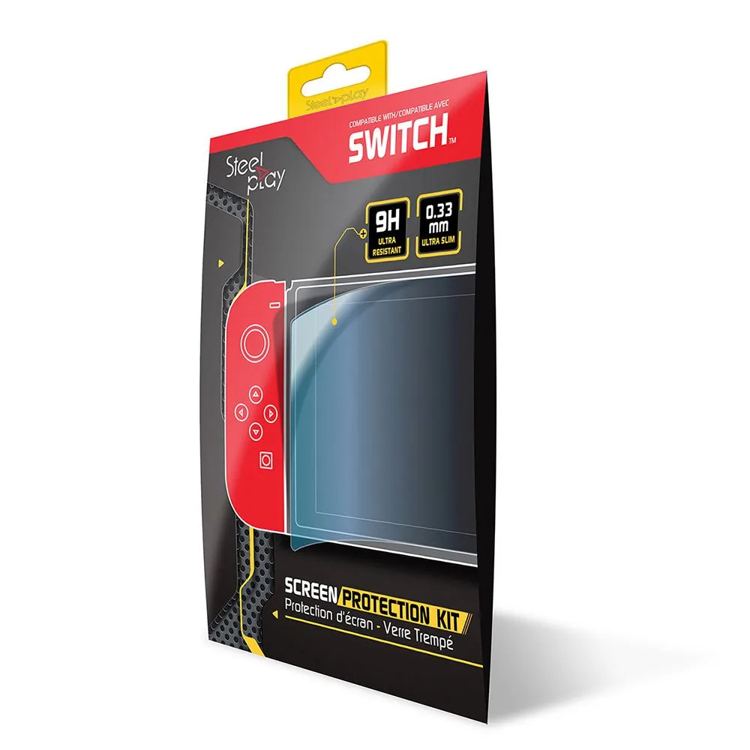 Steelplay Pellicola protettiva schermo per Nintendo Switch Vetro temperato 9H