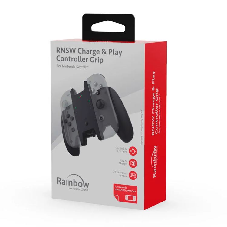 Rainbow Impugnature per controller Switch con ricarica e riproduzione