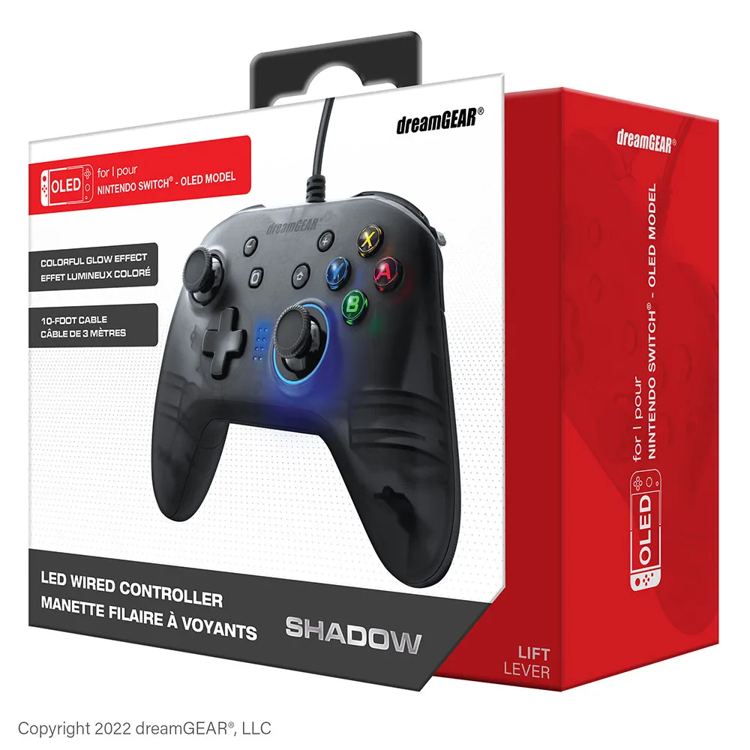 Dreamgear Controller per Nintendo Switch Shadow