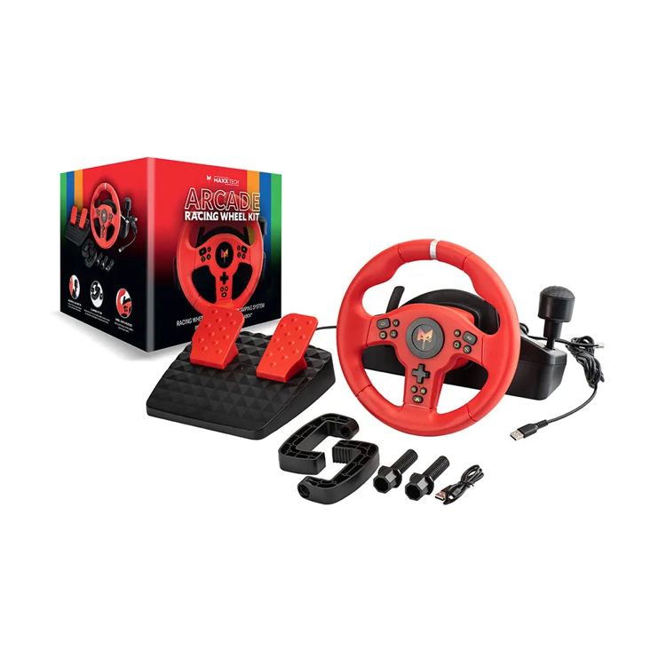 Maxx tech Volante da corsa Arcade